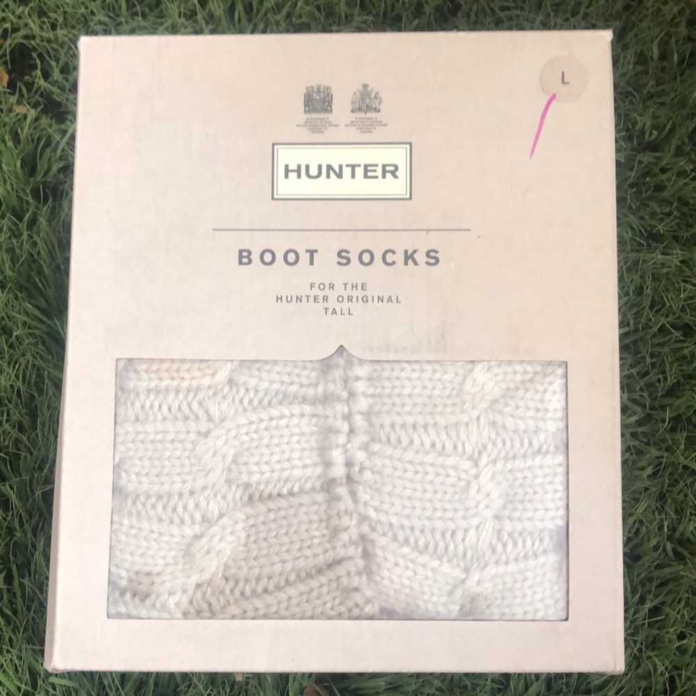 Hunter stitch sock boot grey for tall